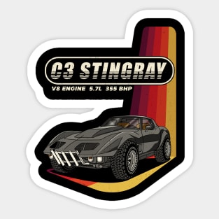 Chevy Corvette Stingray C3 Off-Road Sticker